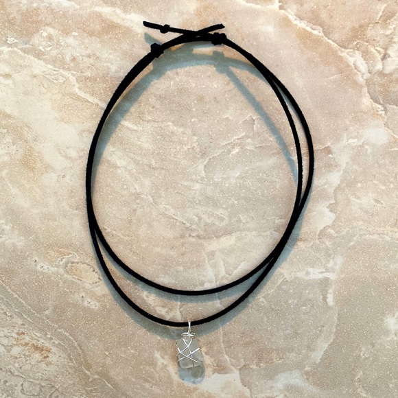 Jewelry - White/Clear Sea Glass Necklace